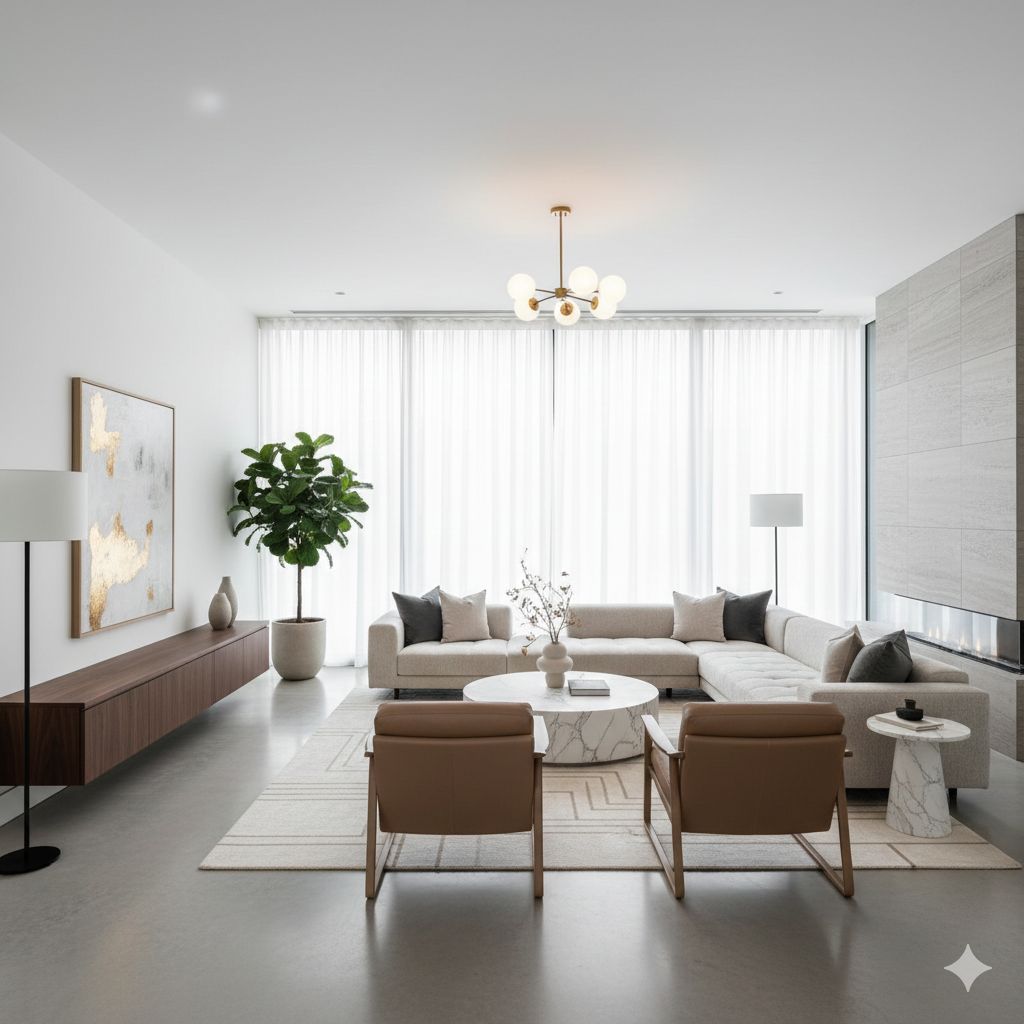 Modern home interior designed in Hyderabad