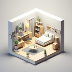 3D interior design visualization